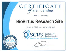 SCRS certificate